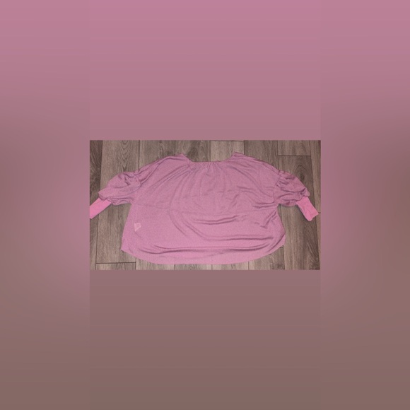 Free People Women’s Size Small Oversize Purple Flowy Blouse Lightweight **Spot - Picture 3 of 7